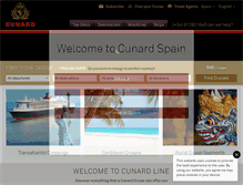 Tablet Screenshot of cunardcruceros.com